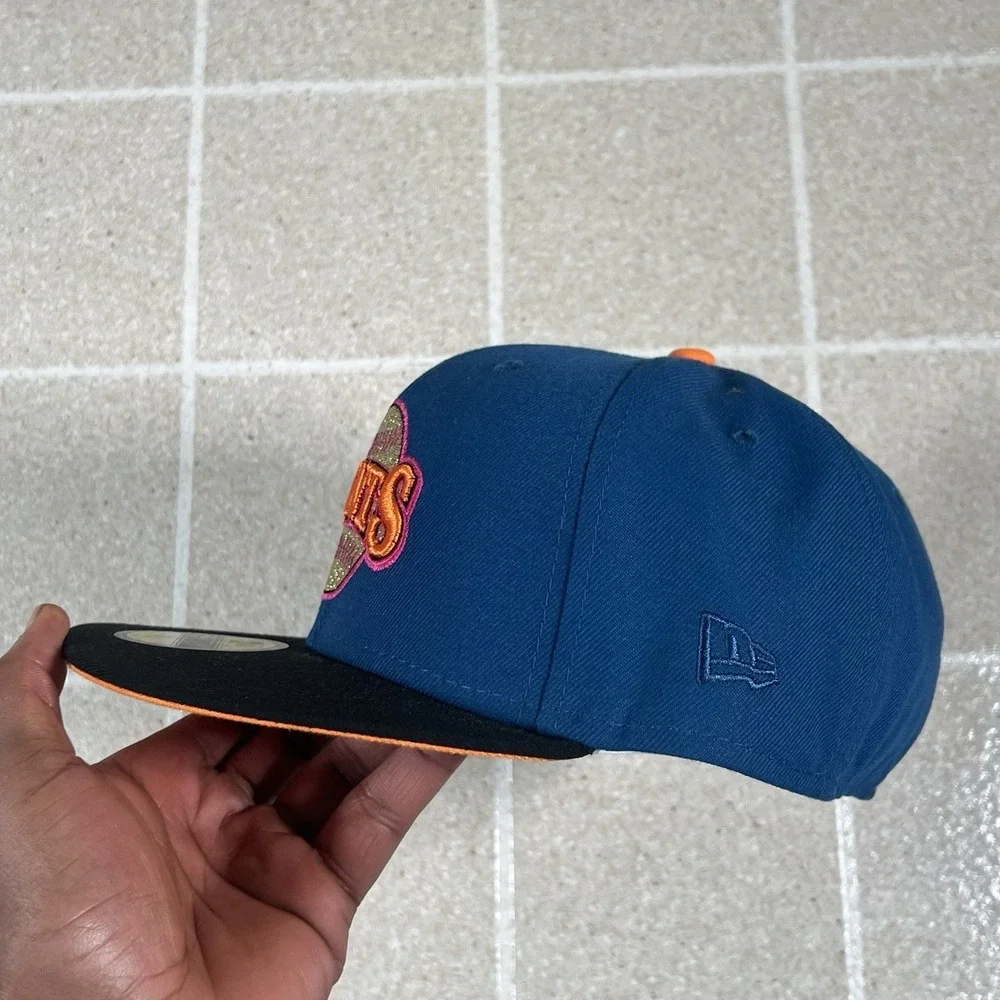 Blue San Francisco Giants Black Orange 25th Patch New Era 59Fifty Fitted 7 7/8 - Picture 4 of 7